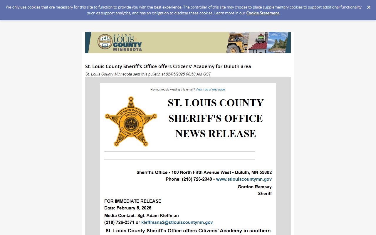 St. Louis County sheriff public safety program update