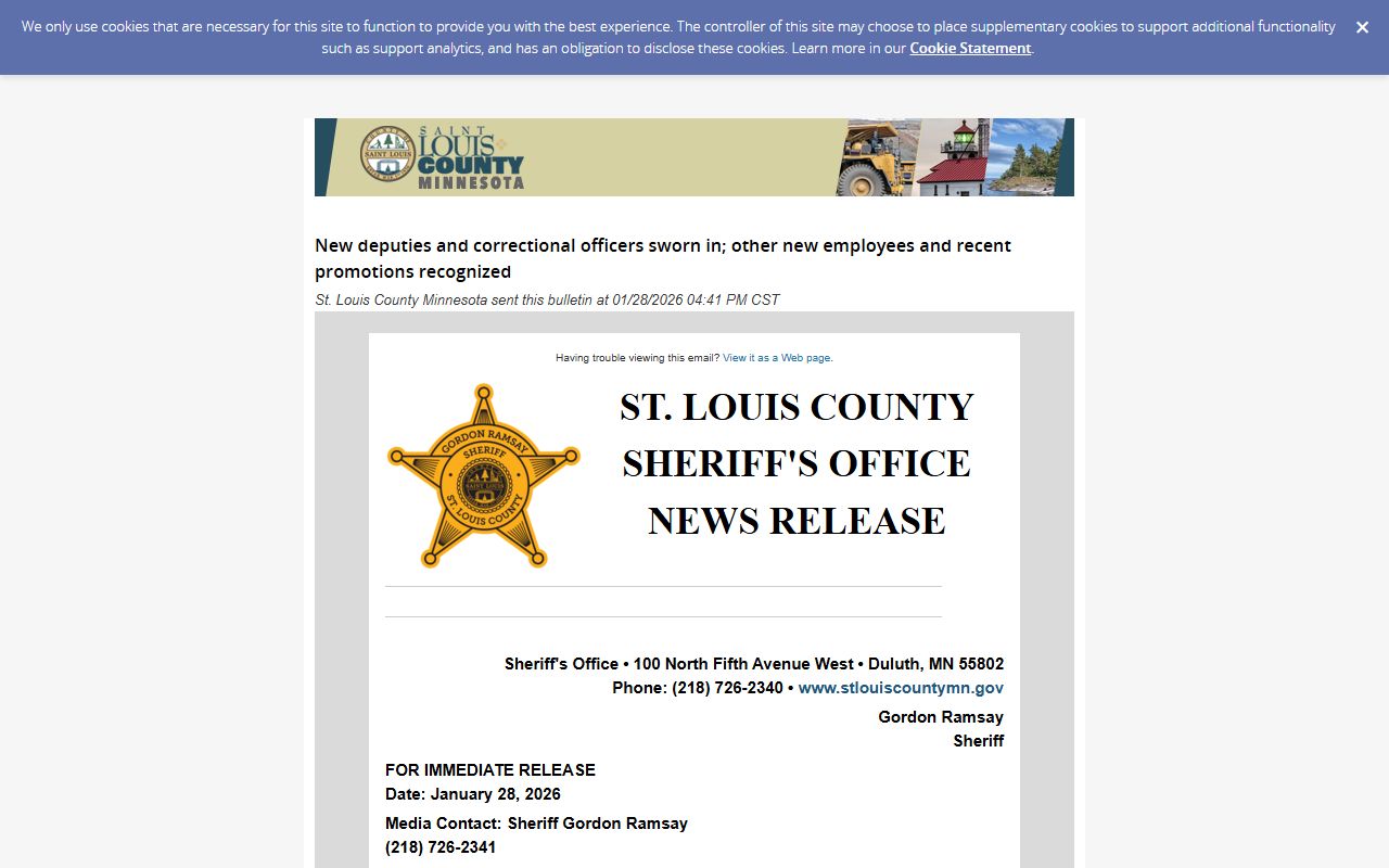 St. Louis County sheriff staffing update with public safety context